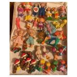 30+ figurines, tallest 3", hard plastic