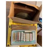 Cassette tapes, eight track tapes, records, 3