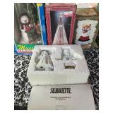 Dept 56 hanging the ornaments, white porcelain,