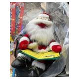 Misc. Christmas decor.- Santa on chair,