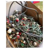 Vtg Christmas lights, some working, 6ï¿½ extension