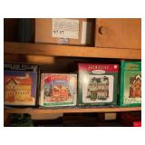 Shelf contents for lighted houses