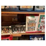 Shelf, contents to lighted houses jeweler, Essex