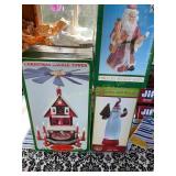 Christmas candle tower, porcelain metallic S