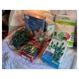 Misc. Christmas lights, star, etc. working