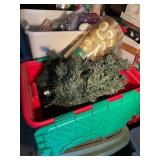 Misc. Christmas decor.- trees, balls, stockings,