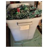 Misc. Christmas lights, working, w/tote