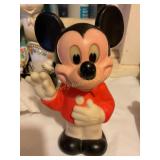 Mickey Mouse 7.5 " tall, rubber