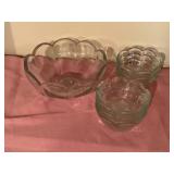 7 pc. Glass salad/dessert bowl 8ï¿½ w/ 6 serving