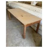 Wood table/desk, 6ï¿½x30"x25ï¿½H