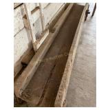 Wooden trough 8ï¿½ x 8" x 20ï¿½