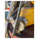 55 gal metal barrel containes diesel fuel, pump