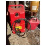 14 gal & 5 gal gas containers  with contents