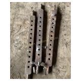 3 arm mounted draw bars