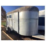 1992 Diamond Horse Trailer 15 ft.  - silver/white
