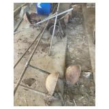 11 Cast iron livestock watering troughs connected