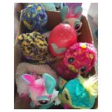 4 Hatchimals &  2 Mattel lil Gleemerz