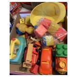 Vintage toys, Fisher Price, etc.