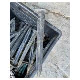 45+ landscape stakes 9" long in crate