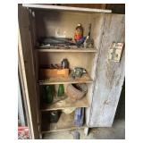 Cabinet with contents, tools, file etc. 26ï¿½ x