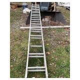 Aluminum extension ladder, 24ï¿½