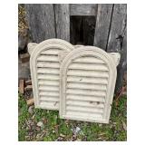 2 Attic window ventilators, 16x24"