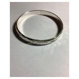 Sterling silver 925 etched bracelet, .79