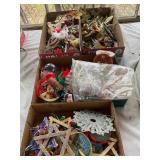 Misc. Christmas tree ornaments, some handmade,