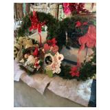 5 Christmas wreaths 28" dia largest