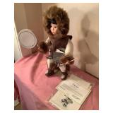Tulimak porcelain Eskimo doll, Danbury Mint, 15"