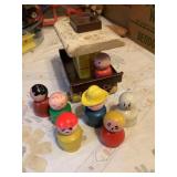 All wood Fisher Price toy w/people, 1964