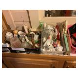 Contents of shelf- post cards, tie tacks,