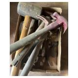 Assorted hand, tools, hammers