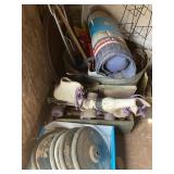 Galvanized, tub, rollerskates, lawn, games,