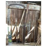 Log saws, sickle, 24" blade, 60ï¿½ Handle