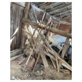 Misc. lot- shovels, Pitch fork (no handle)