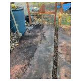 Metal heavy utility cart 7ï¿½ x 3ï¿½x 63"