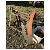 Tractor driven saw w/ belts, no saw blade