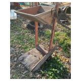 Feed sack filler/holder out of  Smithsburg feed