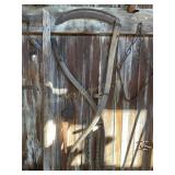 2 Sickles, 1 handle, blade 21", handle 60ï¿½