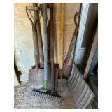 Snow, shovel, garden, rake, dirt, shovel,