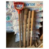 5 Wood handles,  show wear