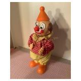 Plastic clown, 11.5, hands and mouth move