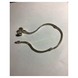 Sterling silver 925 Pandora like snake charm