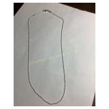 Sterling silver 925 necklace, 18",