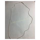 Sterling silver 925 snake chain necklace, 22",