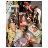 10+Misc. lot dolls, babies, etc.