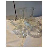 Glassware- 2 Williams Sonoma candy dishes,