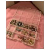 40+ 925 beads w/plastic case