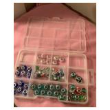40+ Glass beads, no markings
